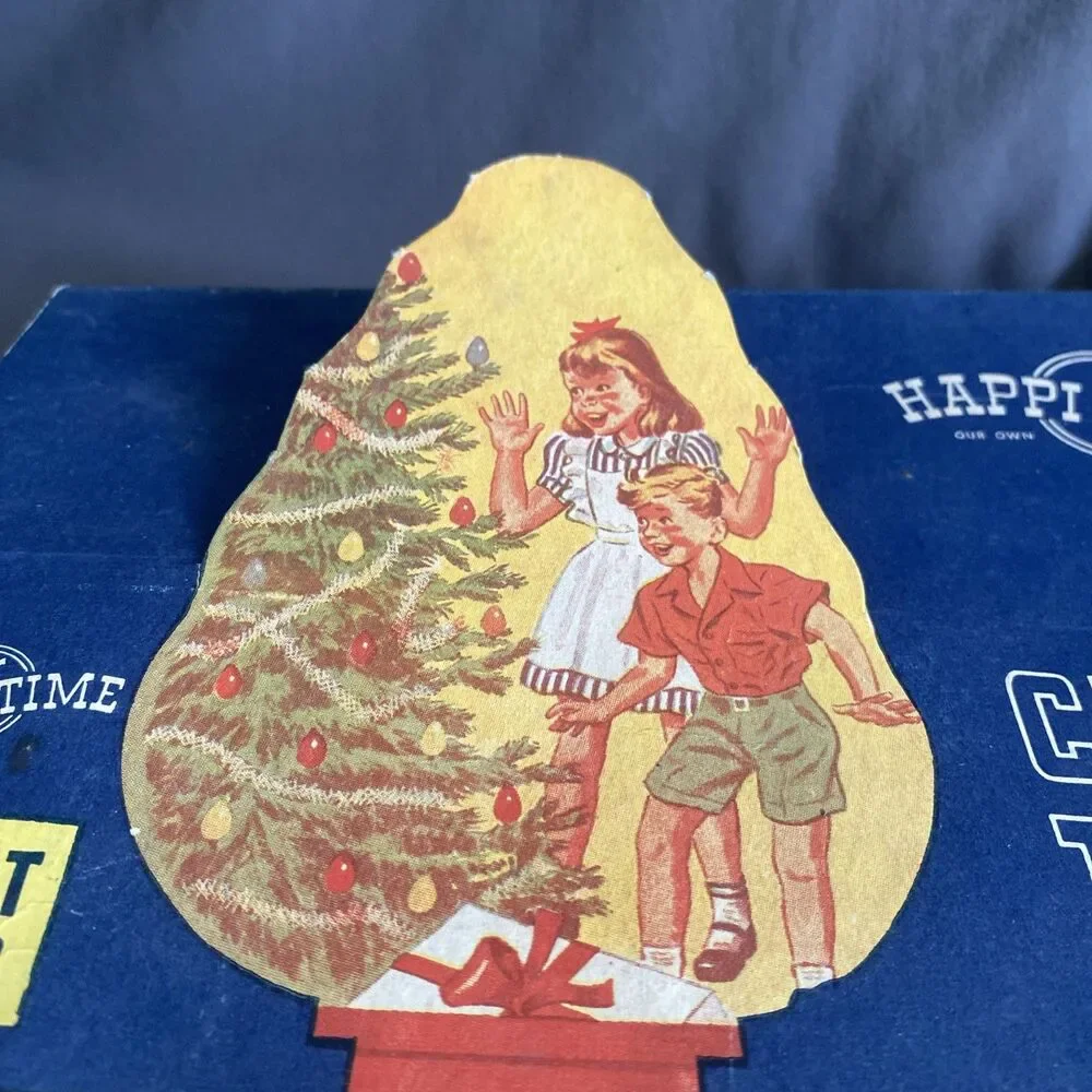 Vintage 2 Wire Christmas Tree Light Strand C-9 Sears-Roebuck Original Box